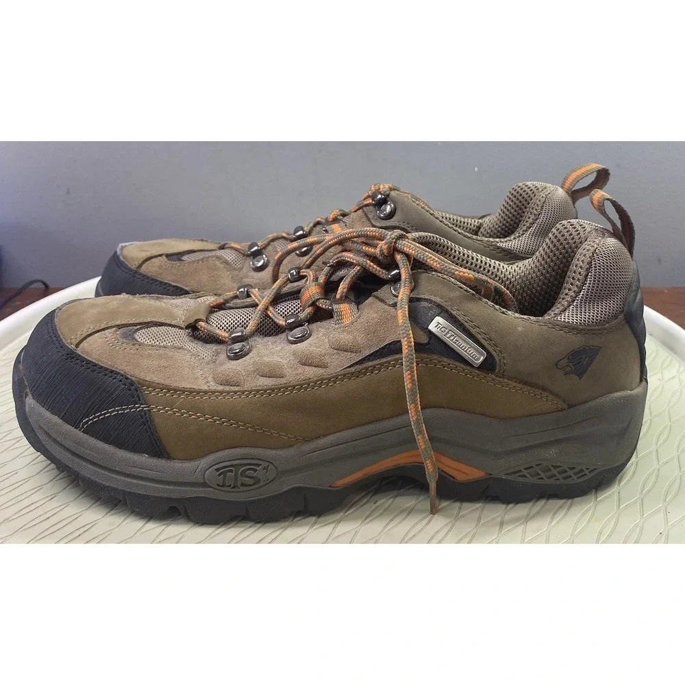 Herman Survivor Gage TT Mens Leather Steel Toe Waterproof Brown Low Shoe Boots 9